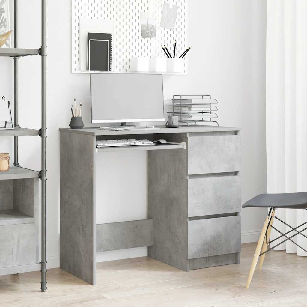 Bureau Betongrijs 90cm - 42% Korting! Zo Goed Als Nieuw