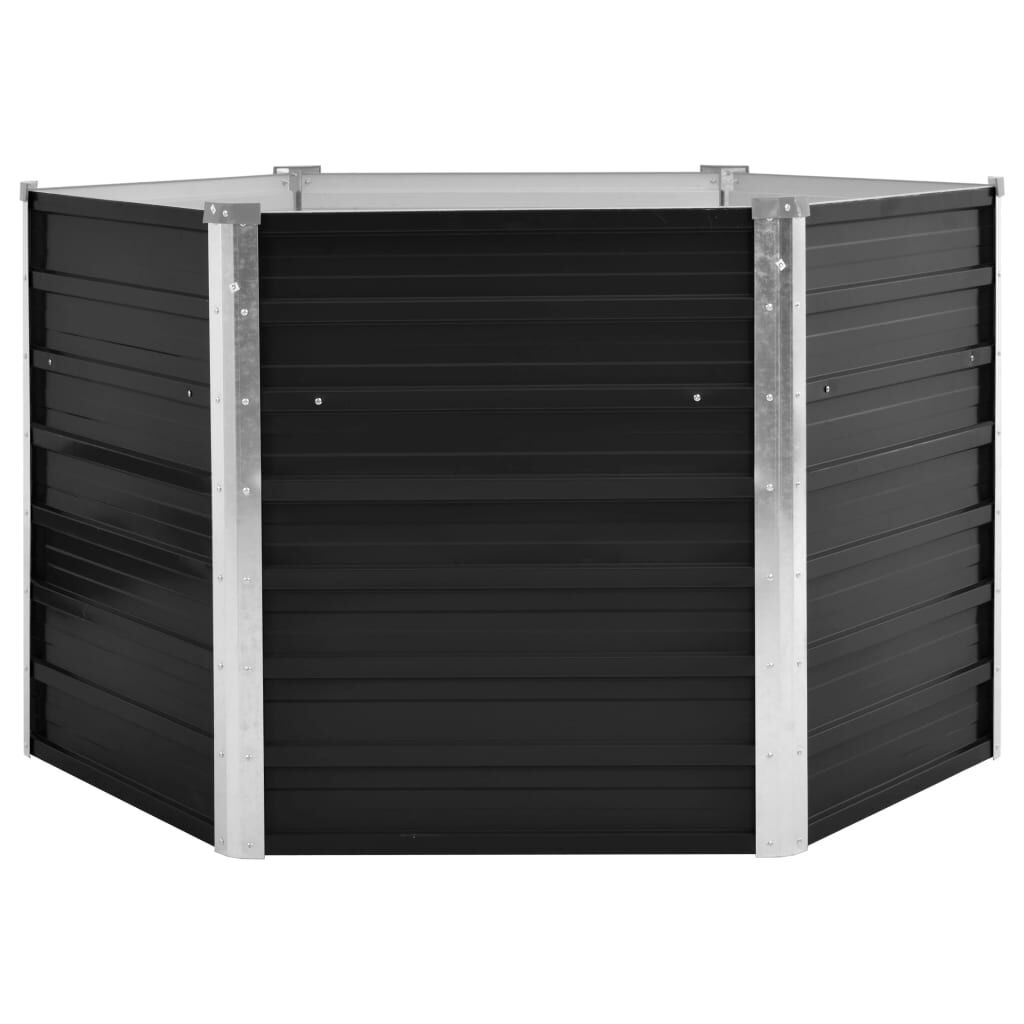 VidaXL Verhoogde Plantenbak 129x129cm Antraciet - 35% Korting!
