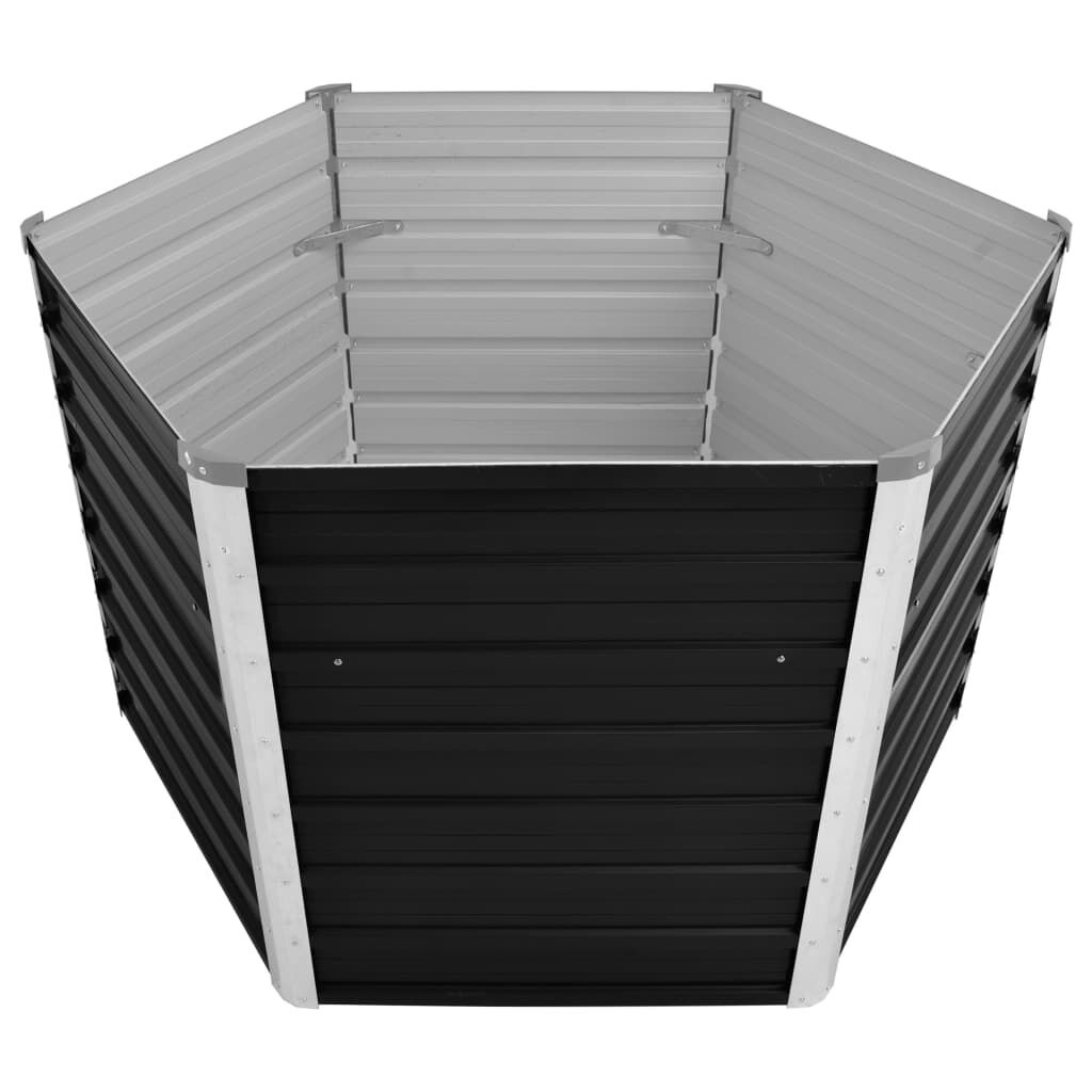 VidaXL Verhoogde Plantenbak 129x129cm Antraciet - 35% Korting!