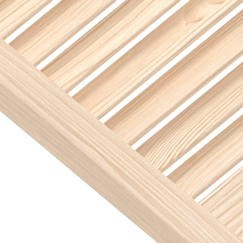VidaXL Lamellen Kastdeuren Grenenhout 99x49cm - 53% Korting!