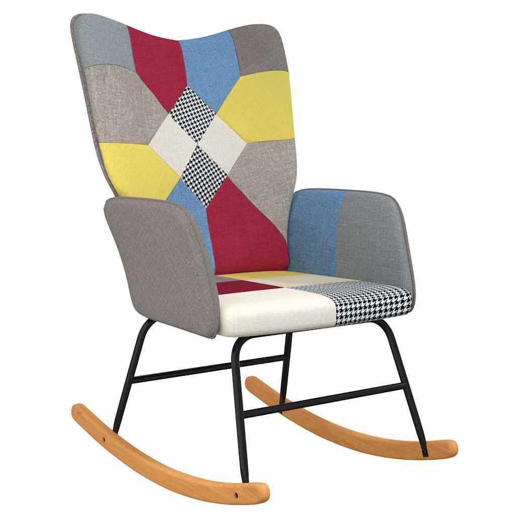 vidaXL Schommelstoel Patchwork - 35% Korting!