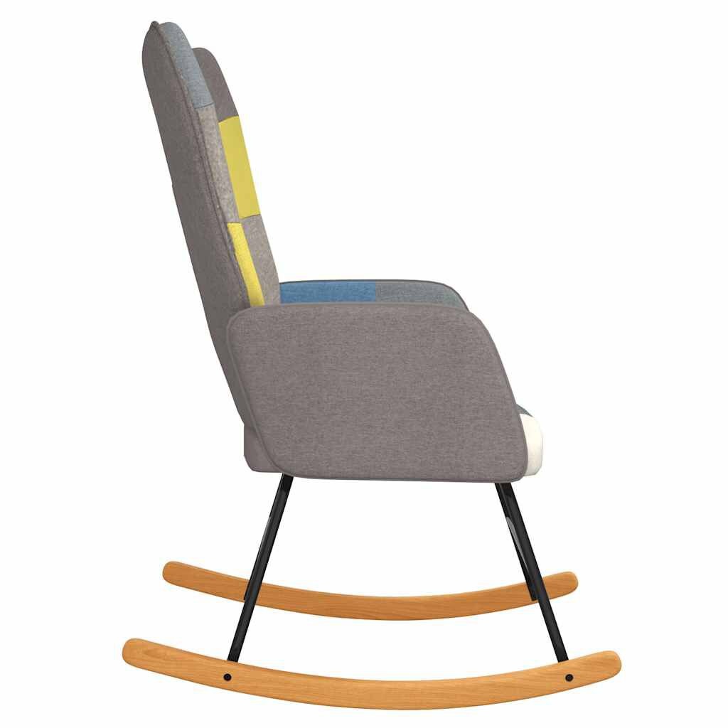 vidaXL Schommelstoel Patchwork - 35% Korting!