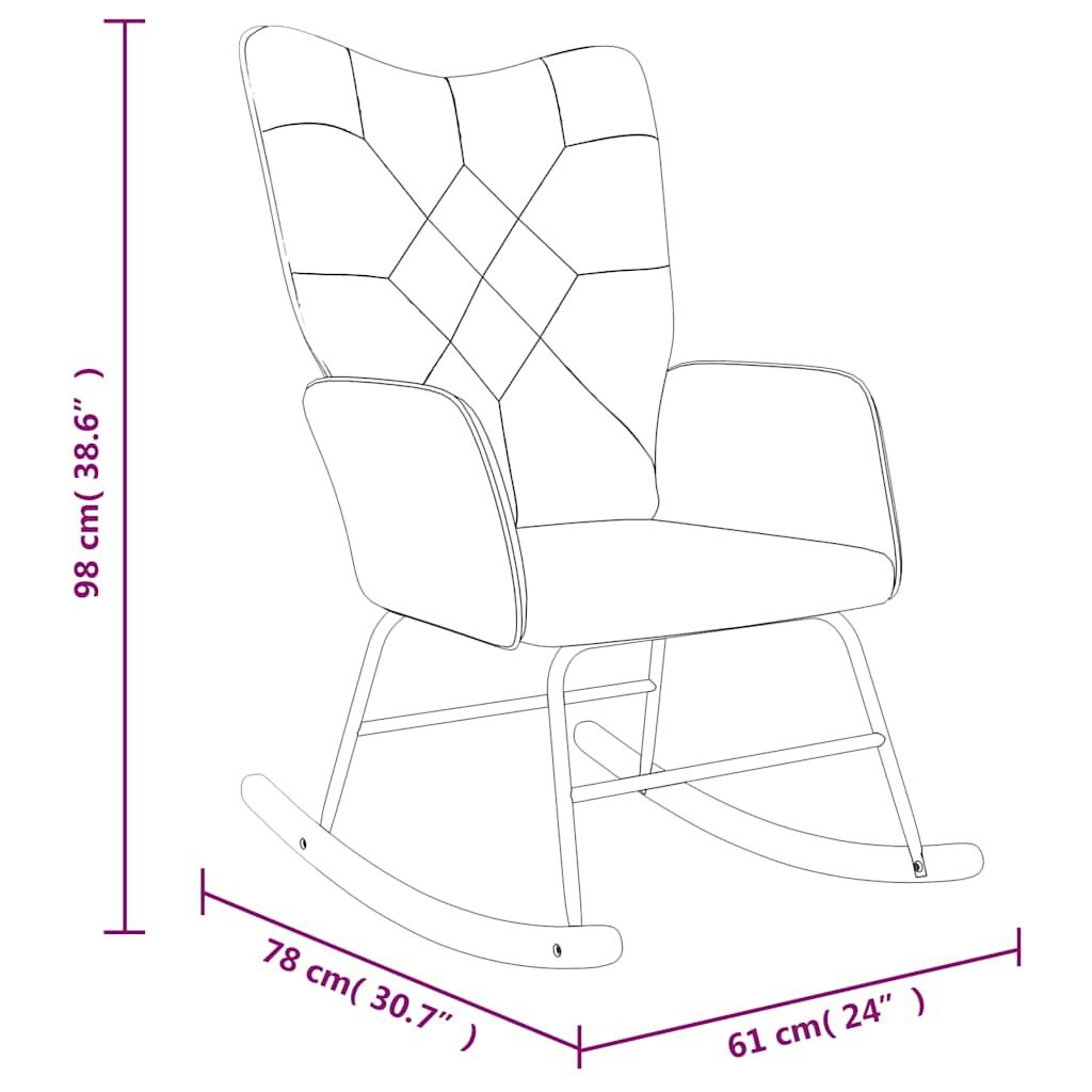 vidaXL Schommelstoel Patchwork - 35% Korting!