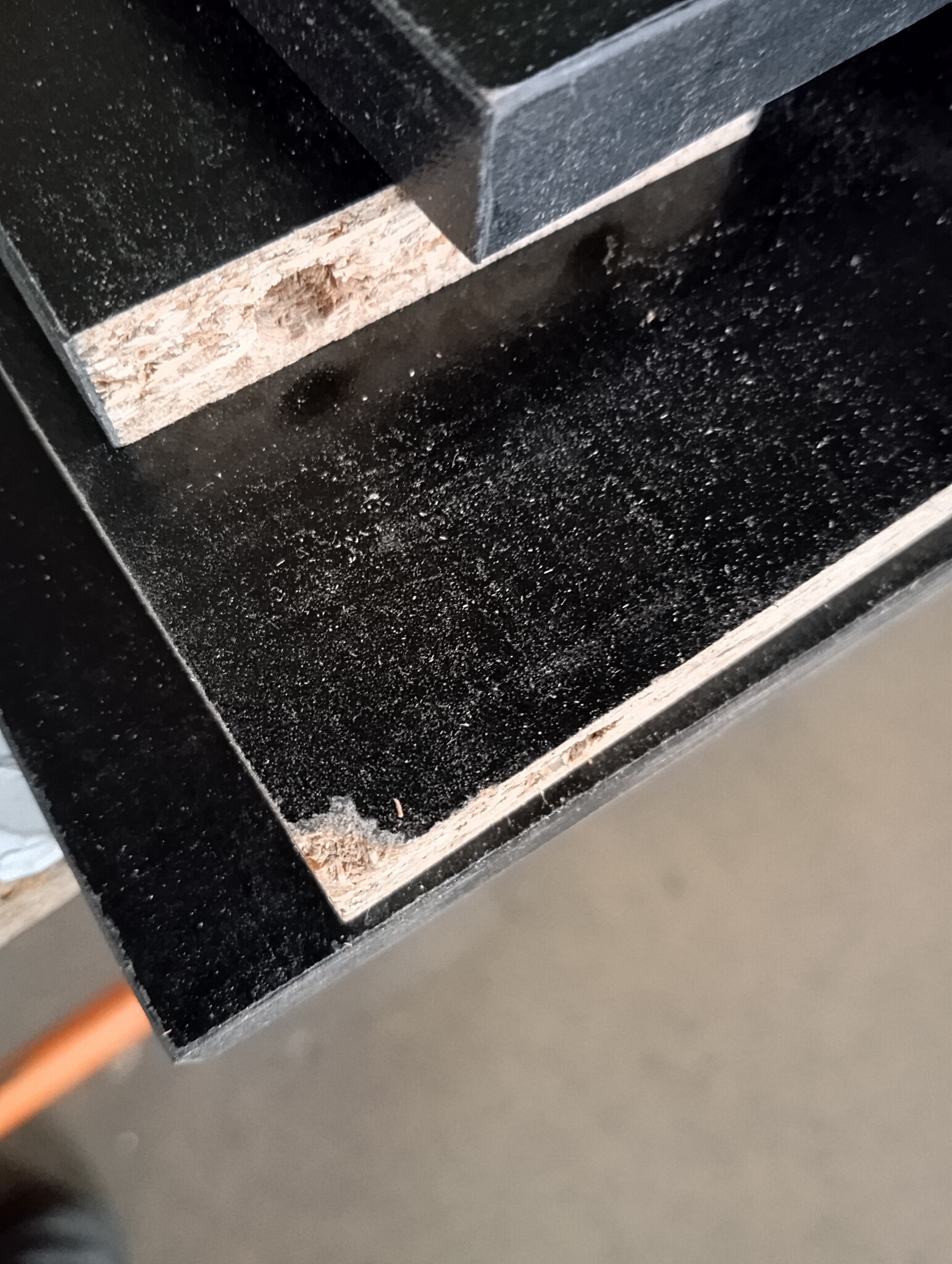 Kaptafel met Spiegel Zwart 86,5cm - 50% Korting!