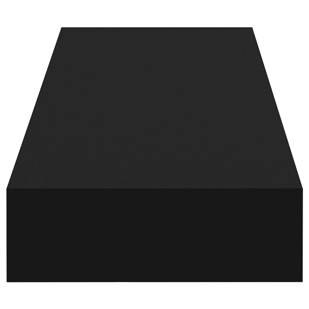 Wandschap met lade zwart 80cm - 35% korting!