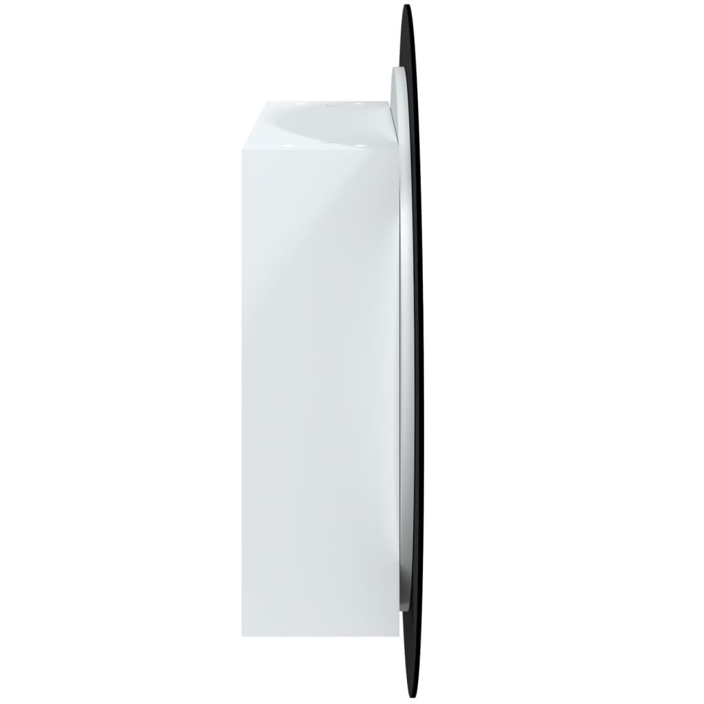 vidaXL Badkamerkast met LED Spiegel - 54cm - Wit - 35% Korting!