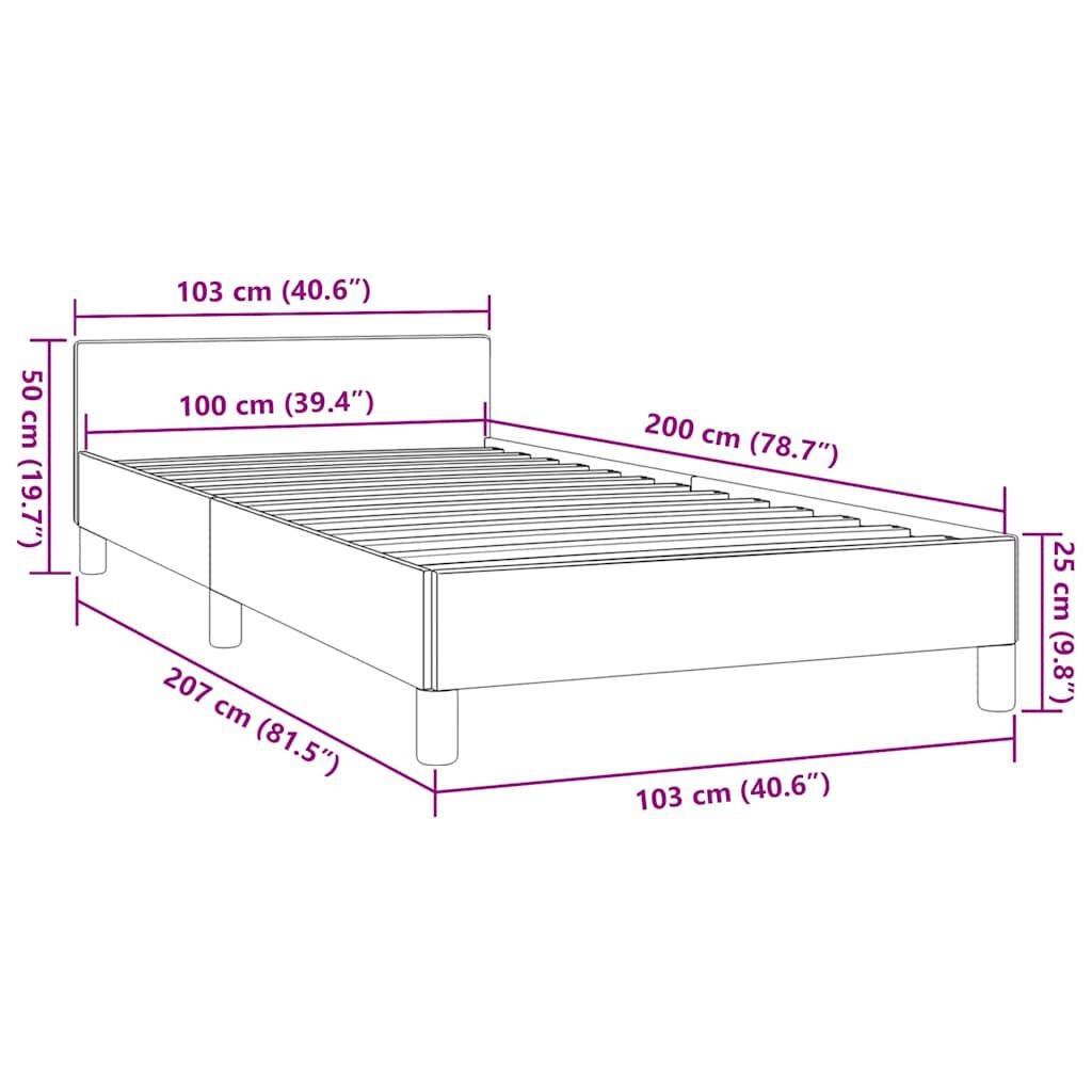VidaXL Bedframe 100x200 Wit - Zo Goed Als Nieuw! 35% Korting