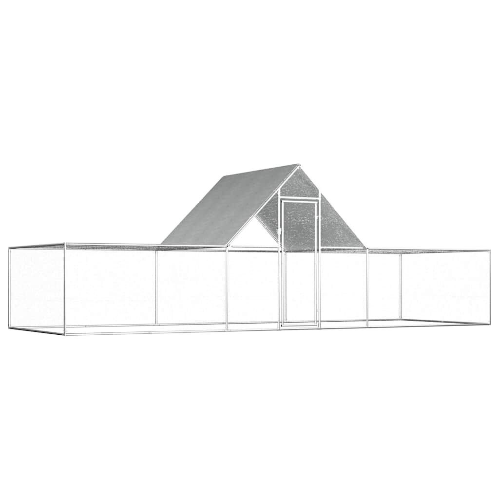 Kippenren 6x2x2m gegalvaniseerd - 35% Korting!