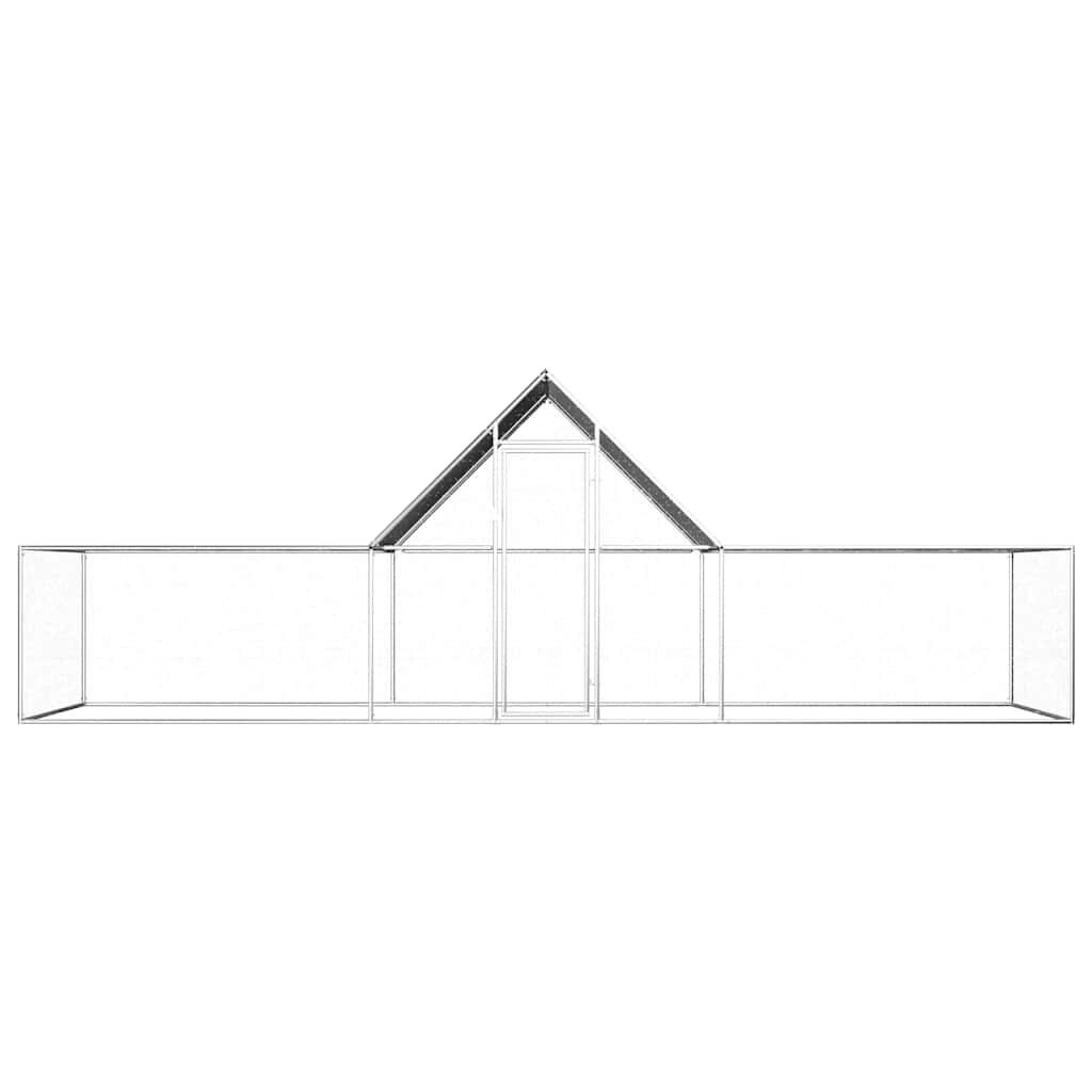 Kippenren 6x2x2m gegalvaniseerd - 35% Korting!