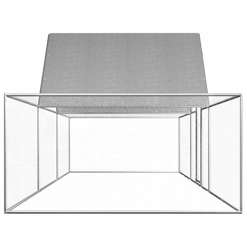 Kippenren 6x2x2m gegalvaniseerd - 35% Korting!