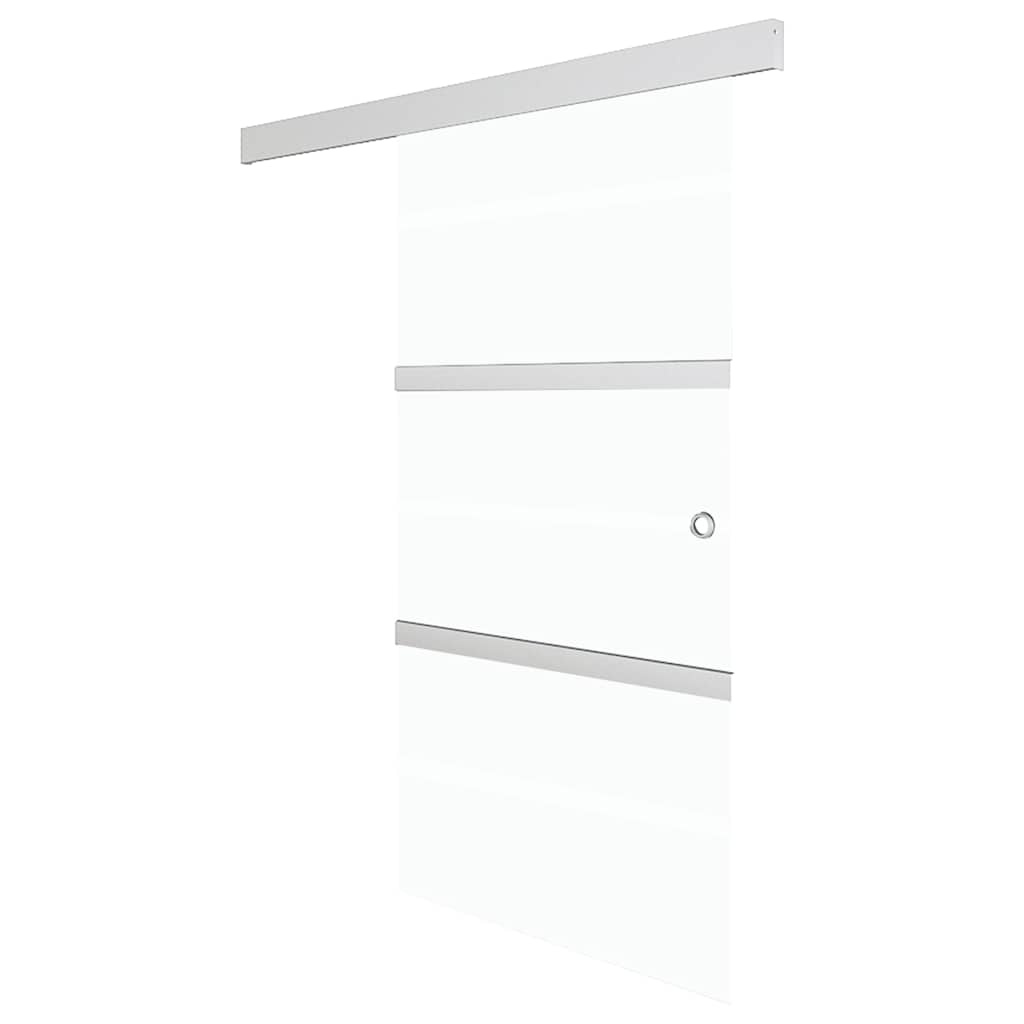 Schuifdeur 90x205cm ESG-Glas Zilver - 35% Korting!