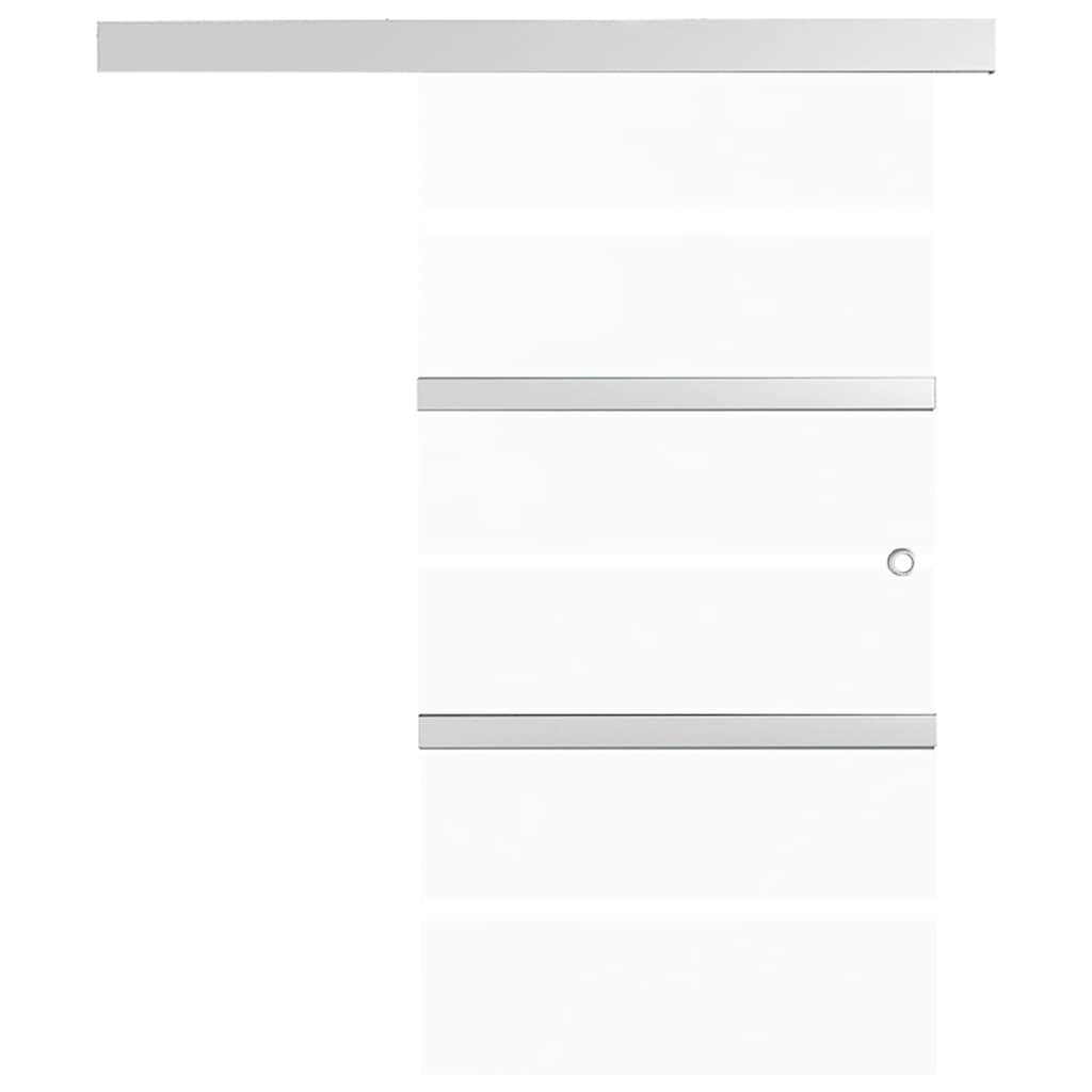 Schuifdeur 90x205cm ESG-Glas Zilver - 35% Korting!