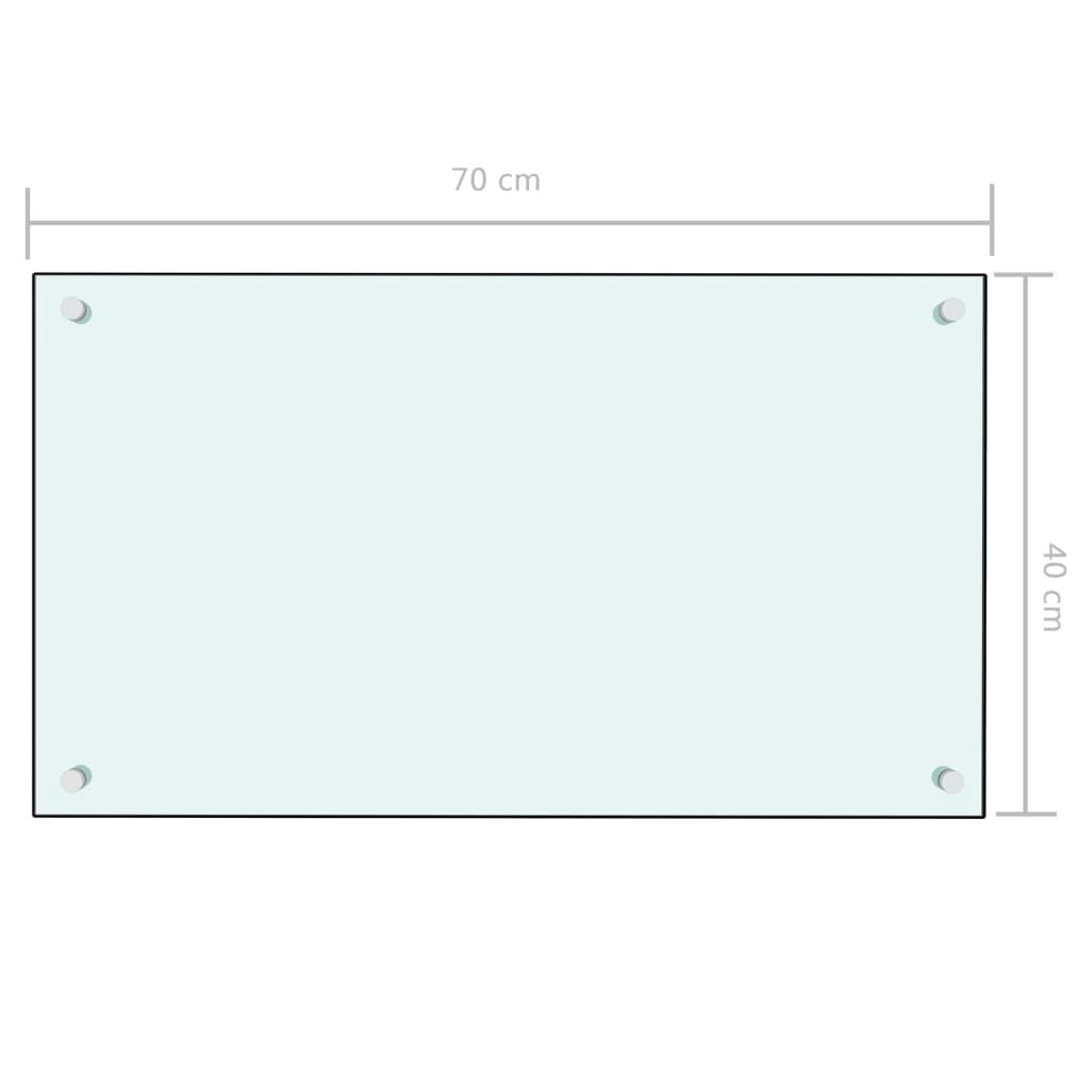VidaXL Keuken Spatscherm 70x40 Wit - 35% Korting!