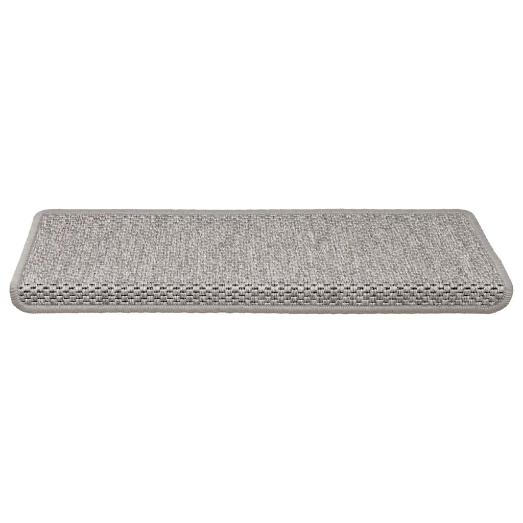 vidaXL Trapmatten (15 st) Sisal Zilver - 35% Korting!