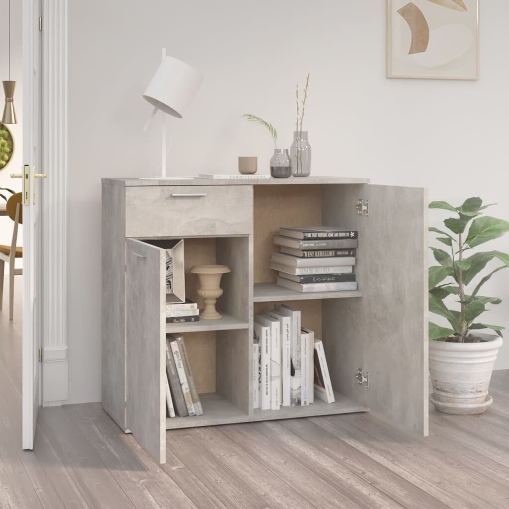 Dressoir Betongrijs 80cm - 35% Korting! Zo Goed Als Nieuw