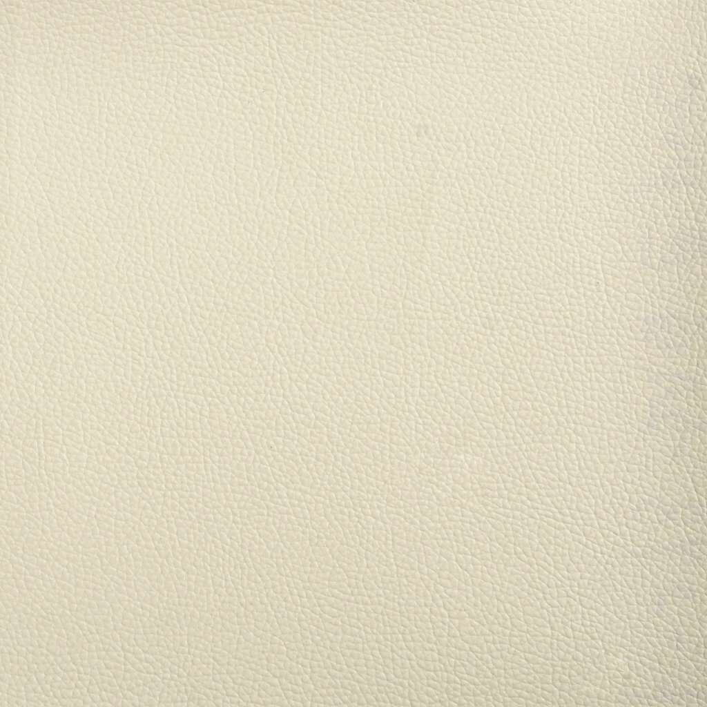 vidaXL Crème Driezitsbank Kunstleer - 35% Korting!