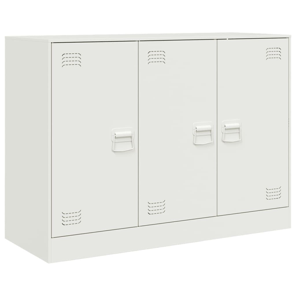 vidaXL Dressoir Wit Staal 99cm - 35% Korting!