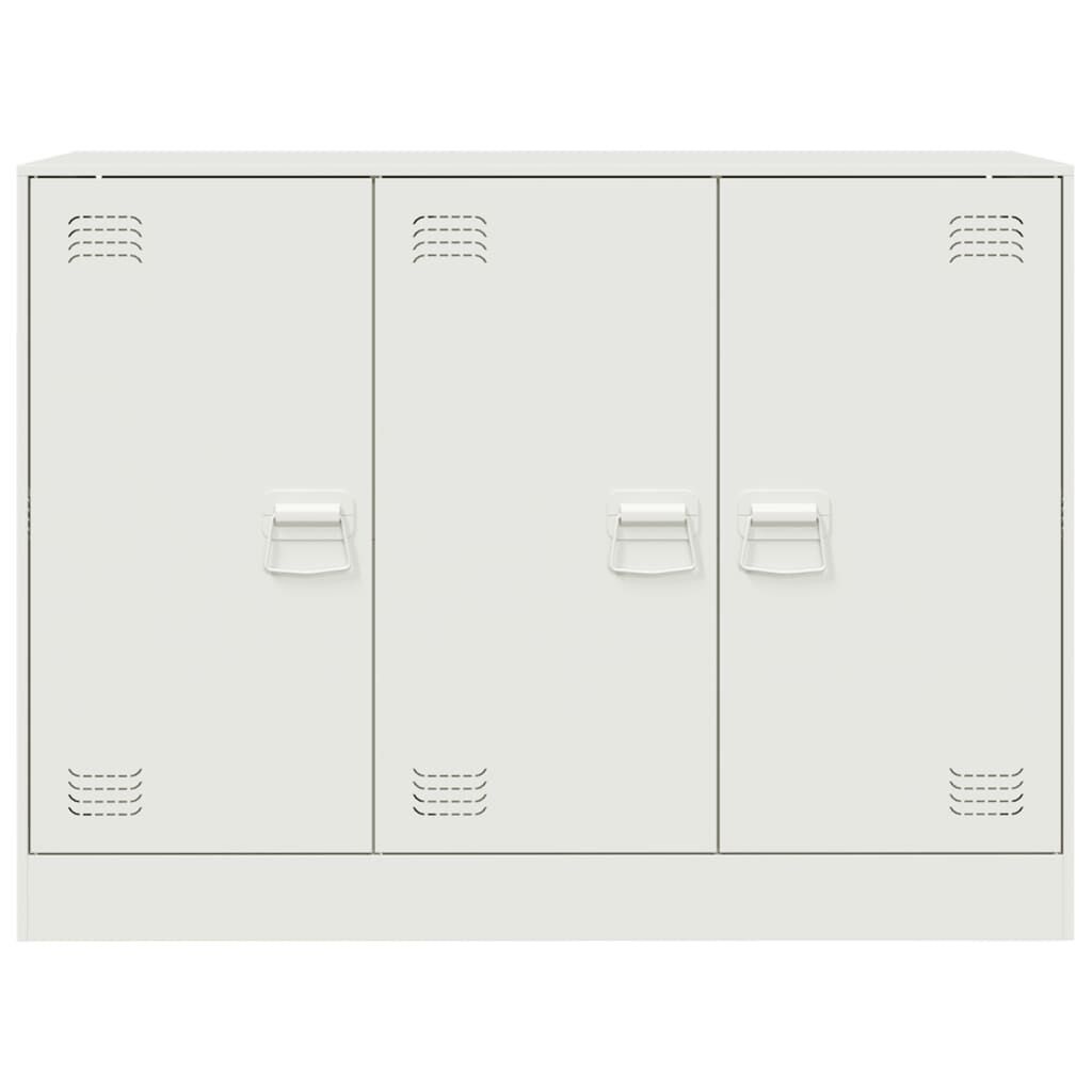 vidaXL Dressoir Wit Staal 99cm - 35% Korting!