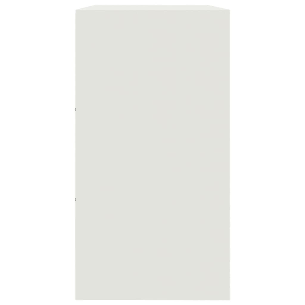 vidaXL Dressoir Wit Staal 99cm - 35% Korting!