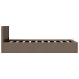 vidaXL Bedframe 90x200cm met Opbergruimte Taupe - 35% Korting!