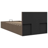 vidaXL Bedframe 90x200cm met Opbergruimte Taupe - 35% Korting!