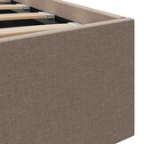 vidaXL Bedframe 90x200cm met Opbergruimte Taupe - 35% Korting!