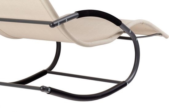 Schommel Ligstoel Tuin Beige - 50% Korting! Relaxen!
