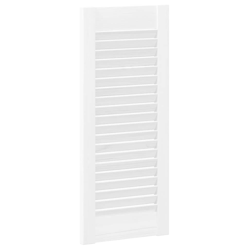 VidaXL Louvre Kastdeur Wit 61,5x29,5cm - 35% Korting!