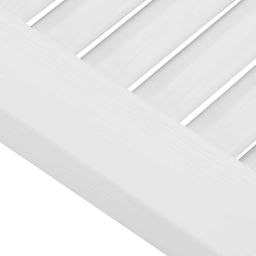 VidaXL Louvre Kastdeur Wit 61,5x29,5cm - 35% Korting!