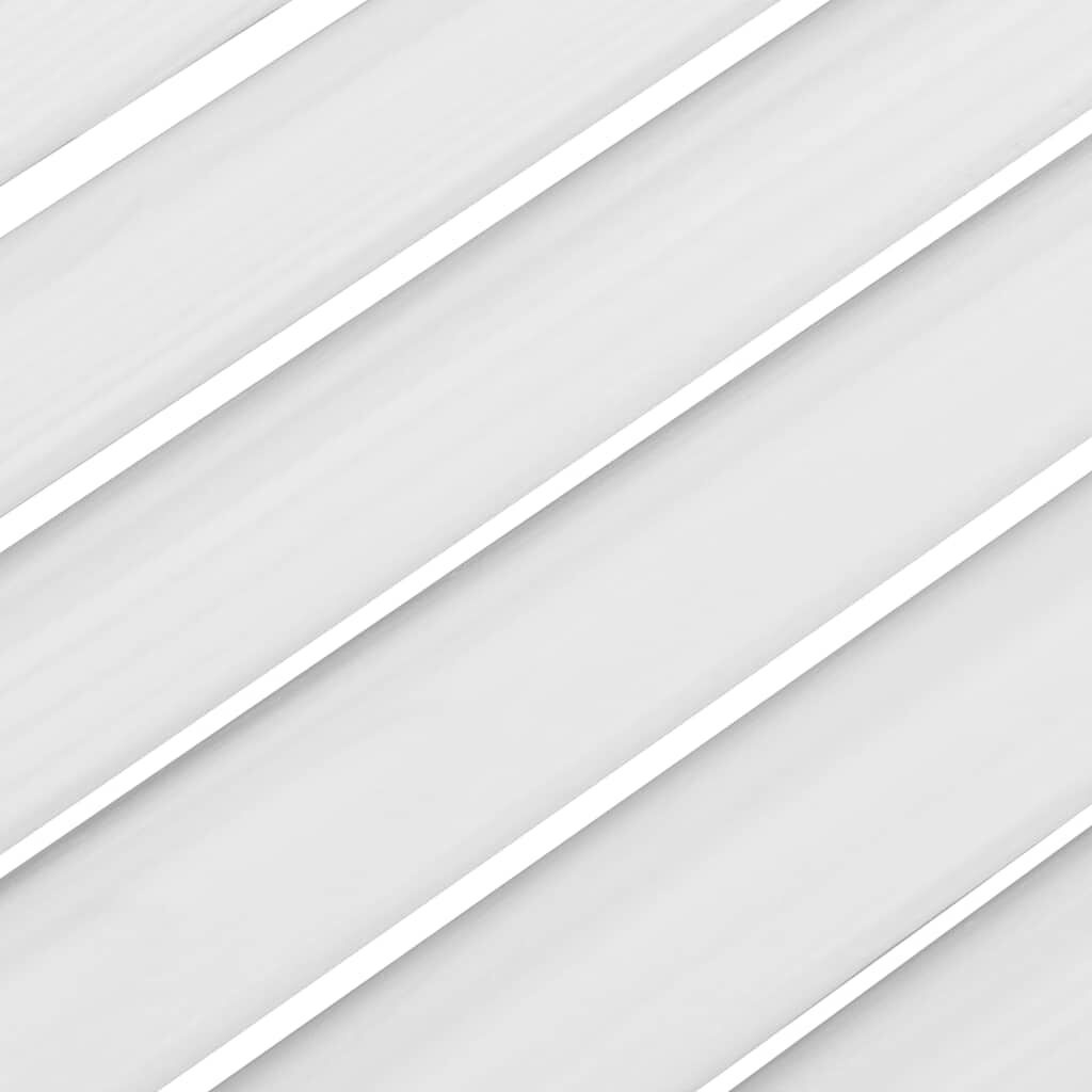 VidaXL Louvre Kastdeur Wit 61,5x29,5cm - 35% Korting!