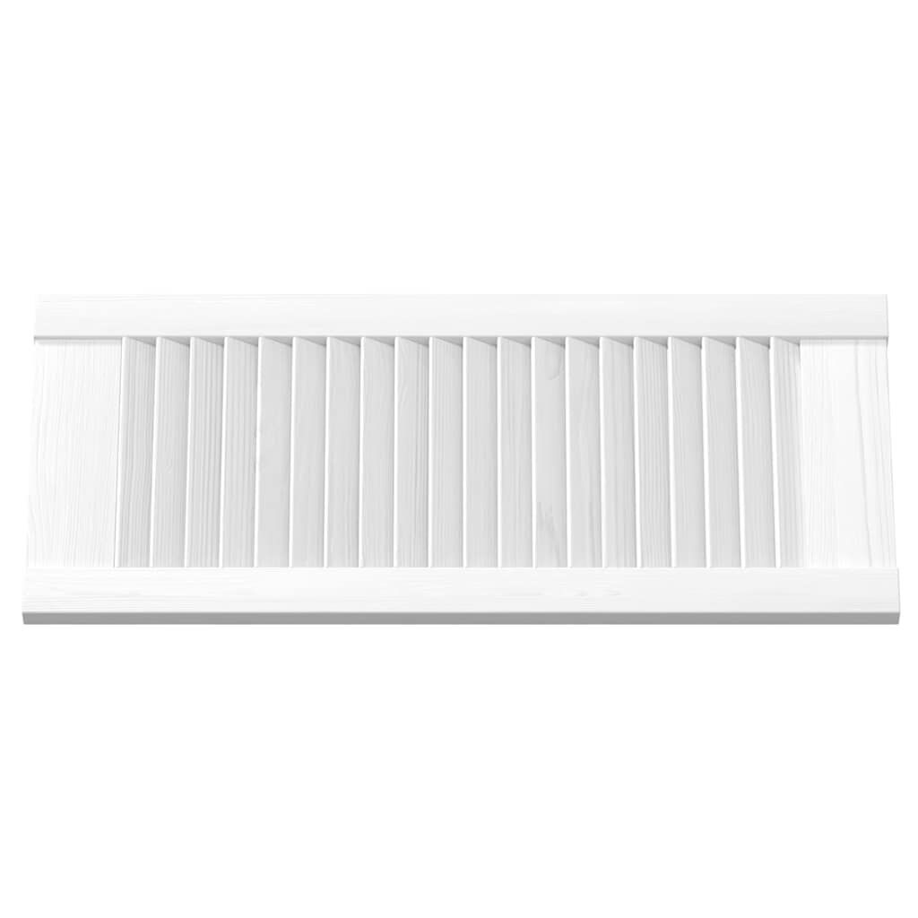 VidaXL Louvre Kastdeur 61,5x29,5 Wit - 35% Korting!