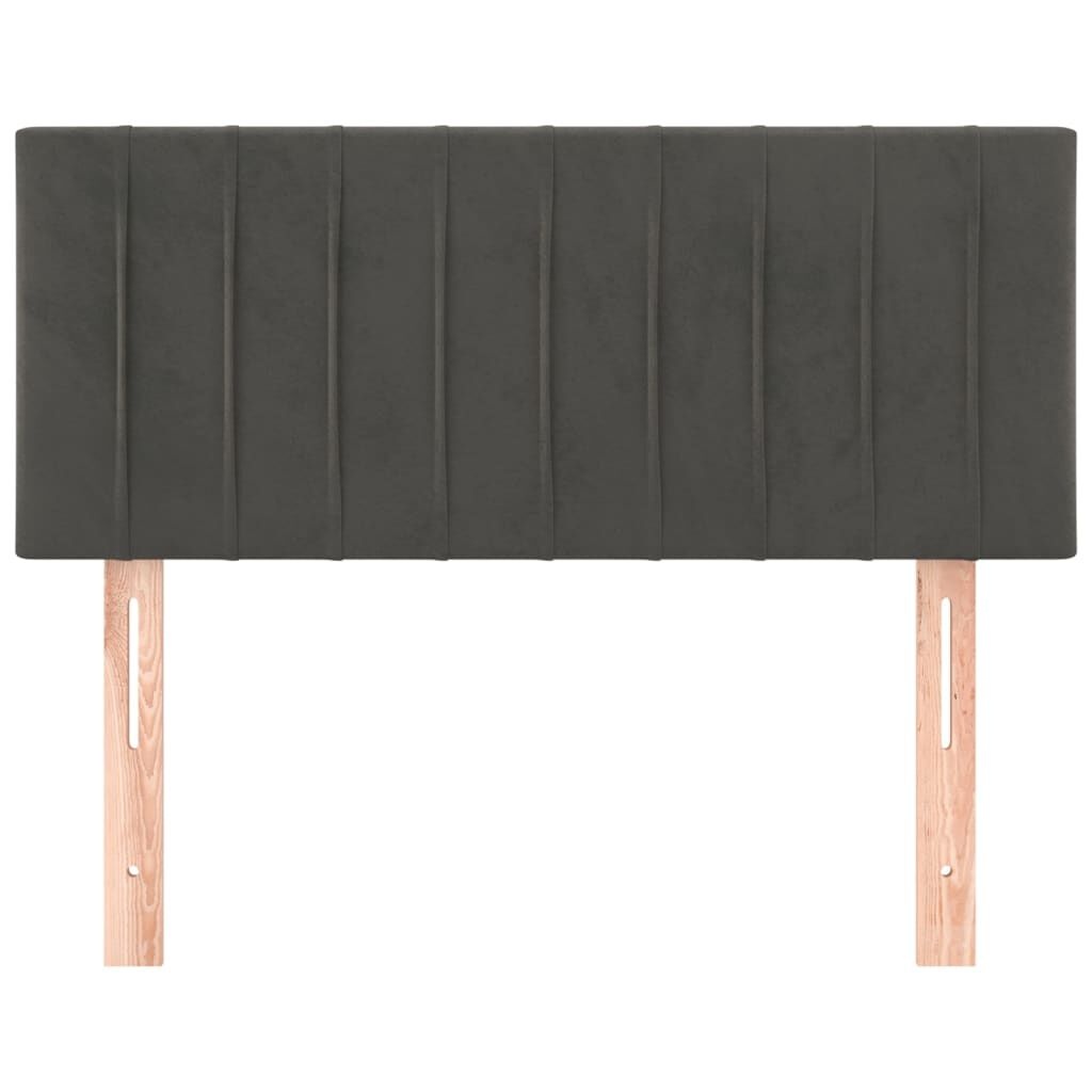 Hoofdbord Fluweel Donkergrijs 100cm - 35% Korting! (Lichte Schade)