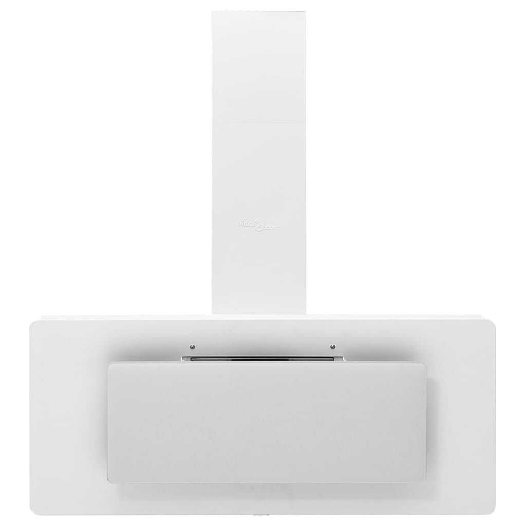 vidaXL Afzuigkap 90cm Wit - 41% Korting! (Roestvrij Staal/Glas)