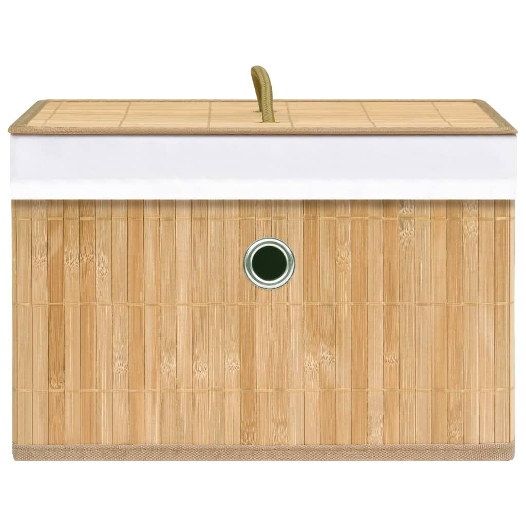 vidaXL Bamboe Opbergboxen (4 stuks) - 42% Korting!