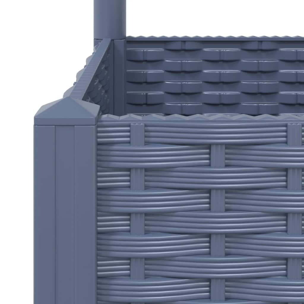 VidaXL Plantenbak met Latwerk - Grijs - 120cm - 41% Korting!