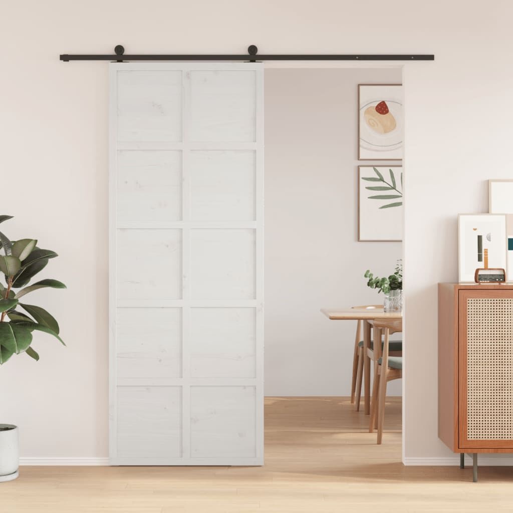 Schuifdeur Grenenhout Wit 80x208cm -55% Korting! (Barstje)