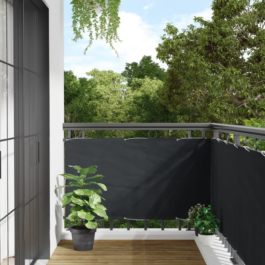 Balkonscherm Antraciet 75x300cm - 42% Korting!