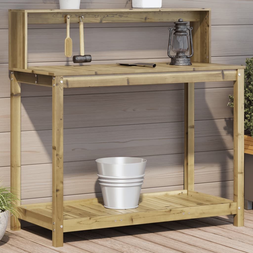 vidaXL Oppottafel Hout - 60% Korting! (Excl. Schroeven)