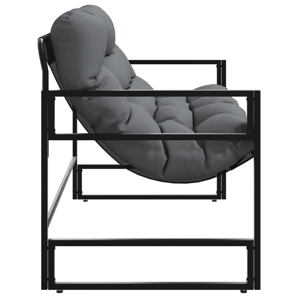 Tuinbank Antraciet met Kussen - 113cm - 35% Korting!