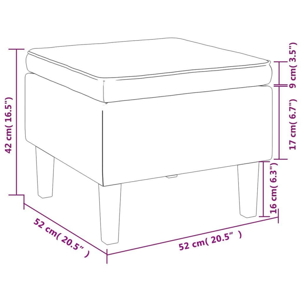 VidaXL Gele Fluweel Kruk - Houten Poten - 35% Korting!