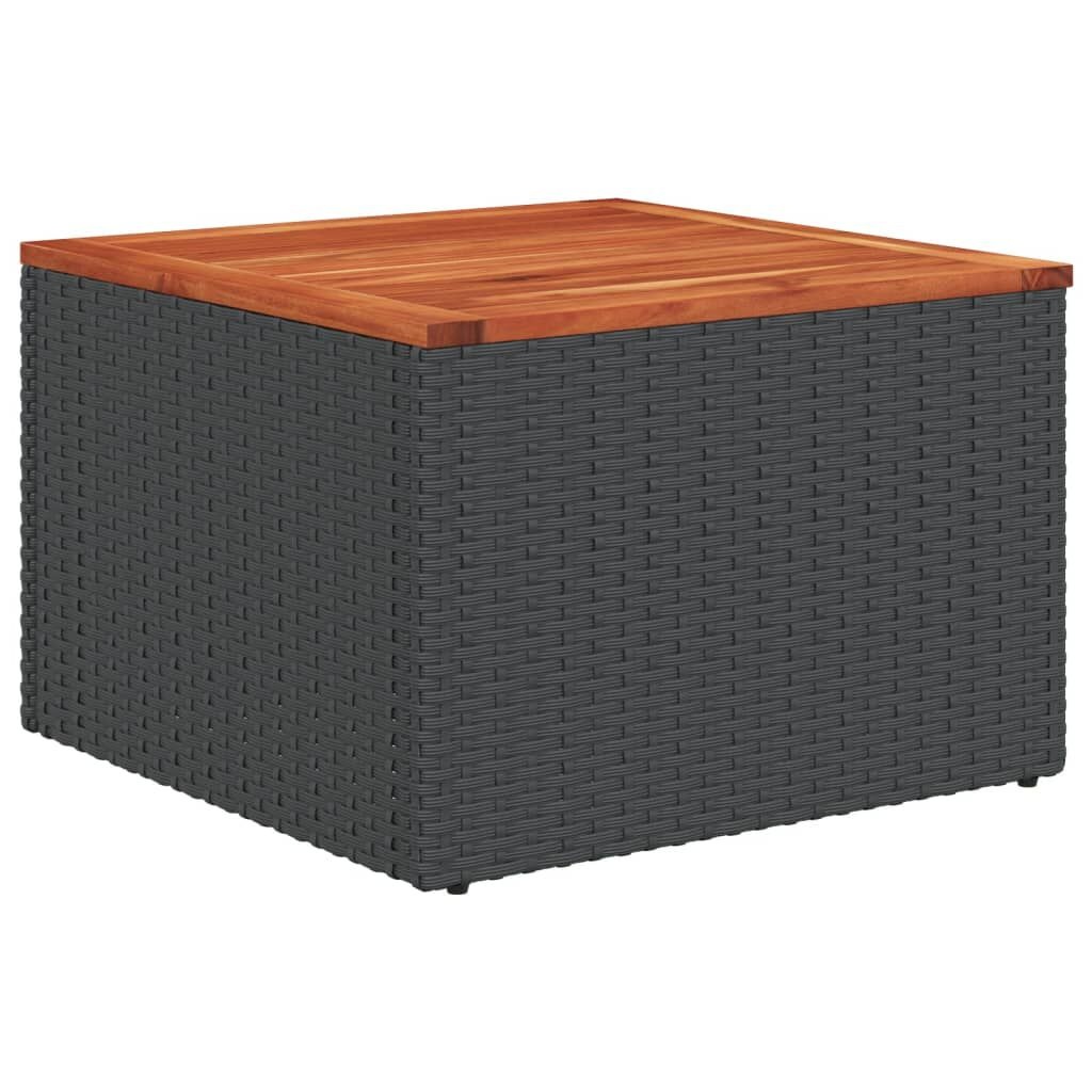 vidaXL Tuintafel Zwart 55x55cm - 35% Korting!