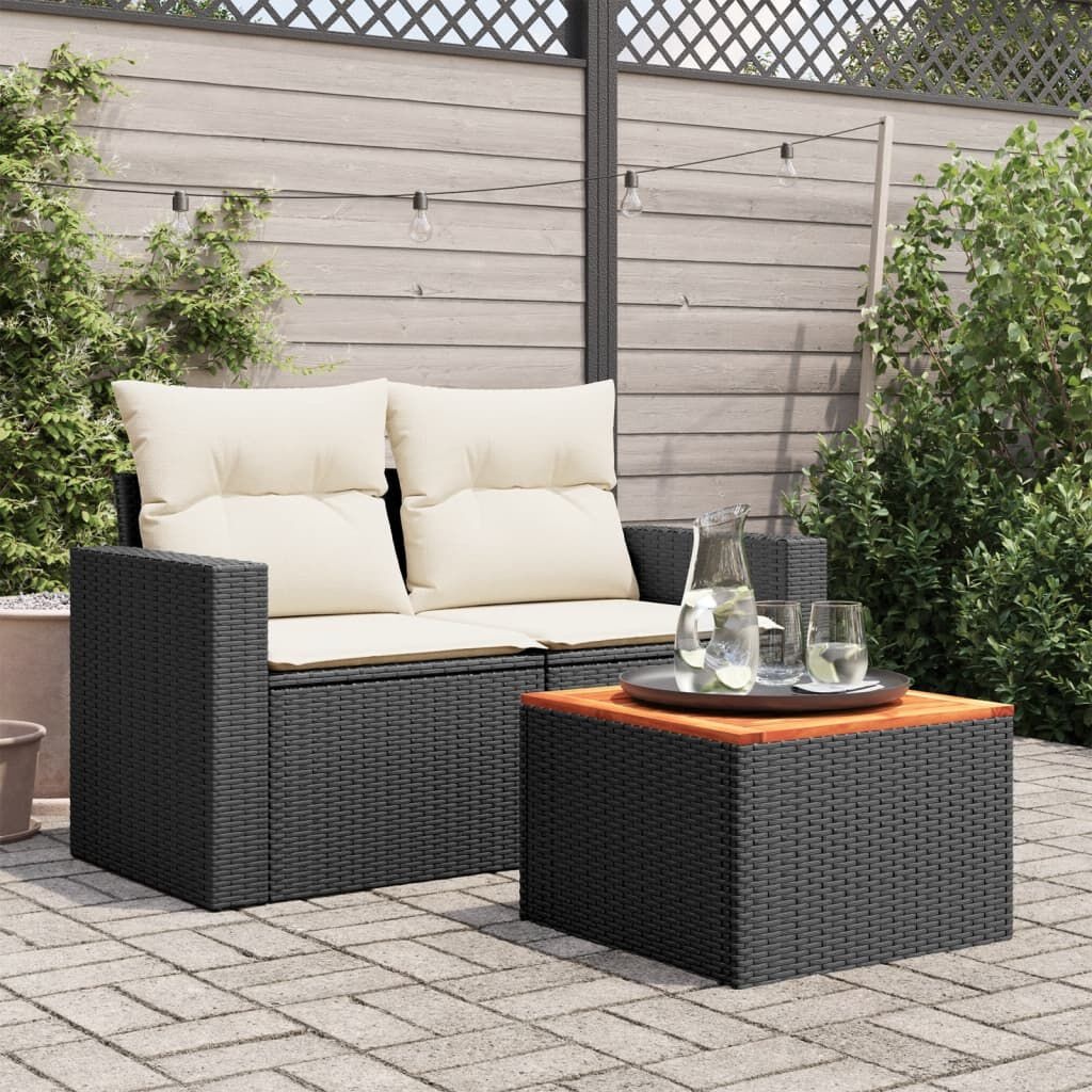 vidaXL Tuintafel Zwart 55x55cm - 35% Korting!