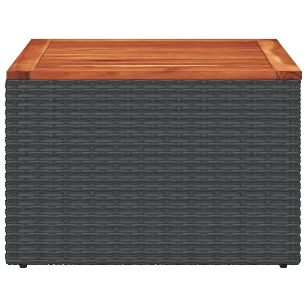 vidaXL Tuintafel Zwart 55x55cm - 35% Korting!