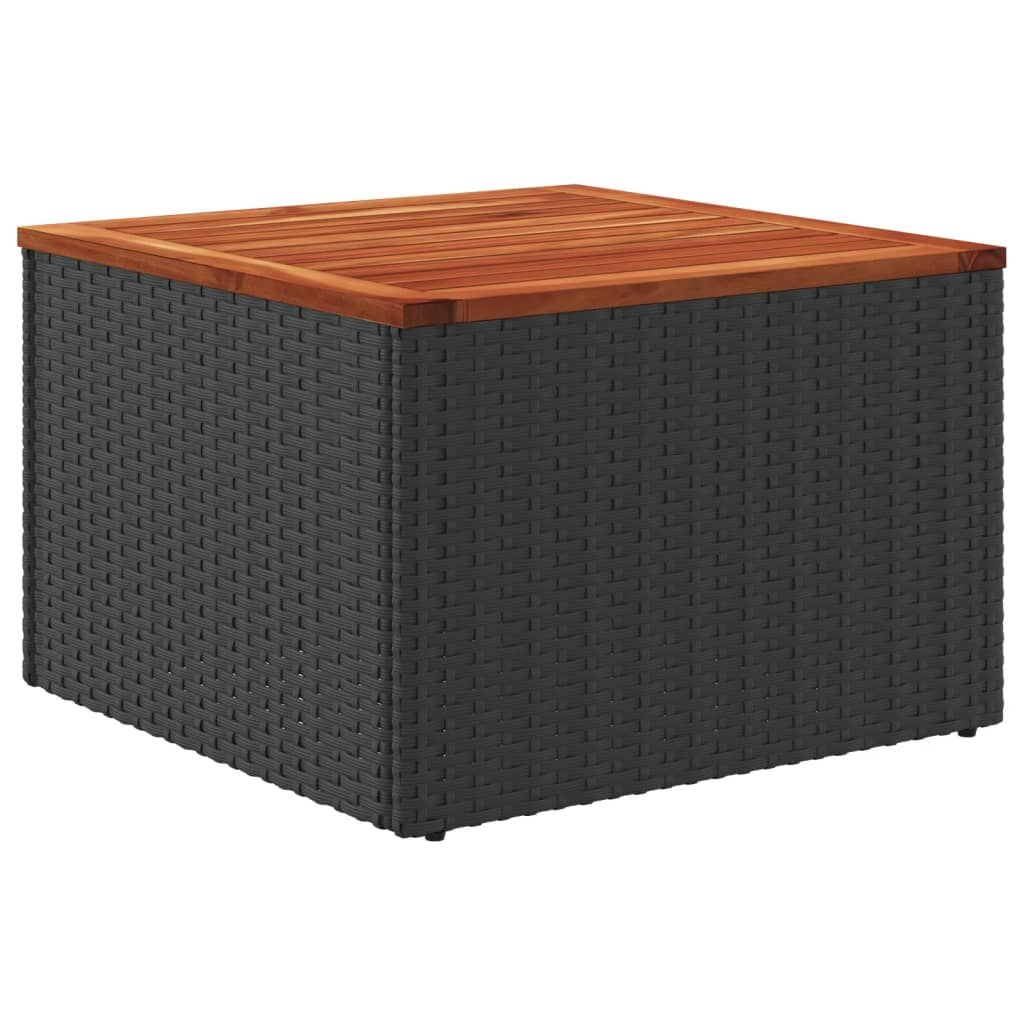 vidaXL Tuintafel Zwart 55x55cm - 35% Korting!