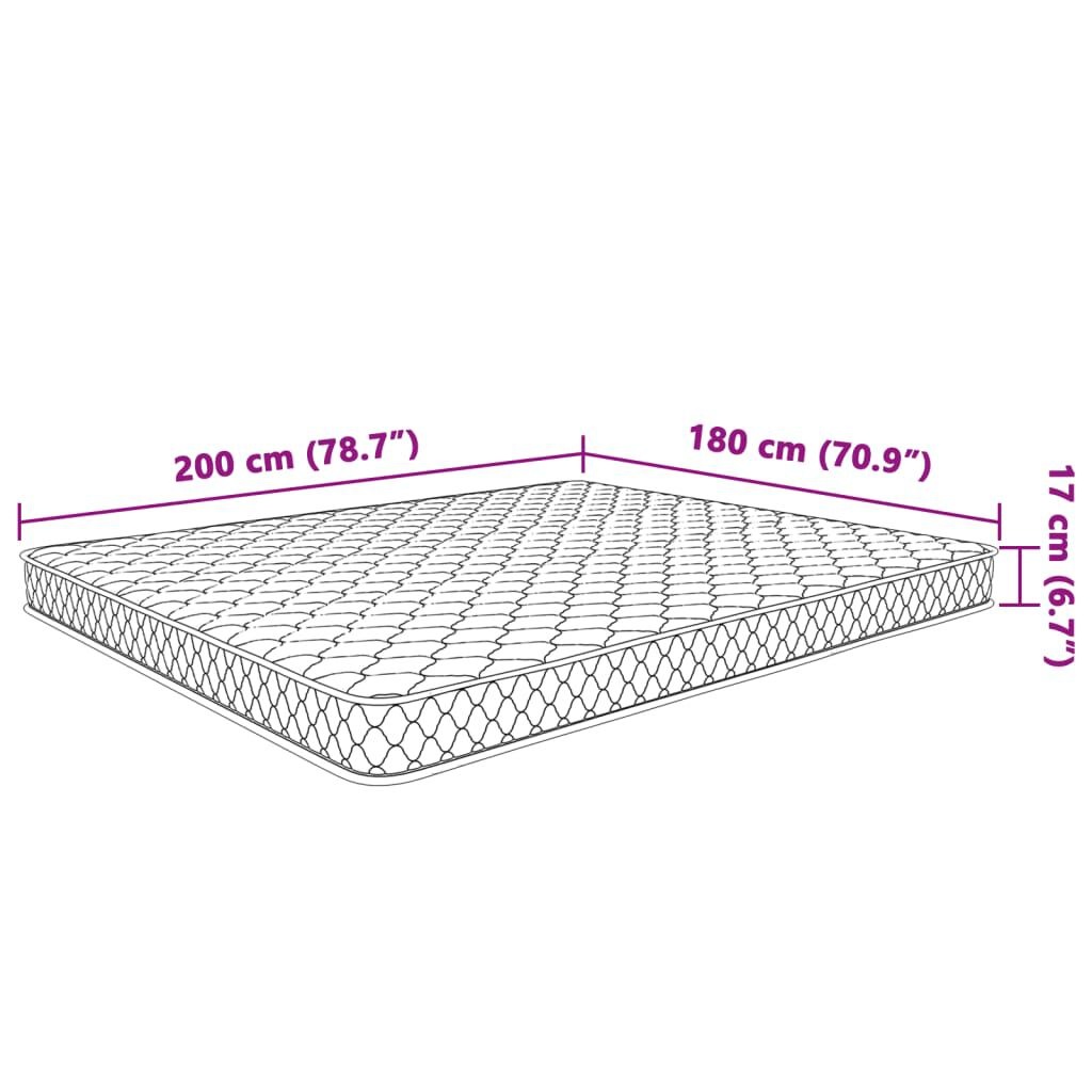 vidaXL Traagschuim Matras 200x160x17 cm - 35% Korting!