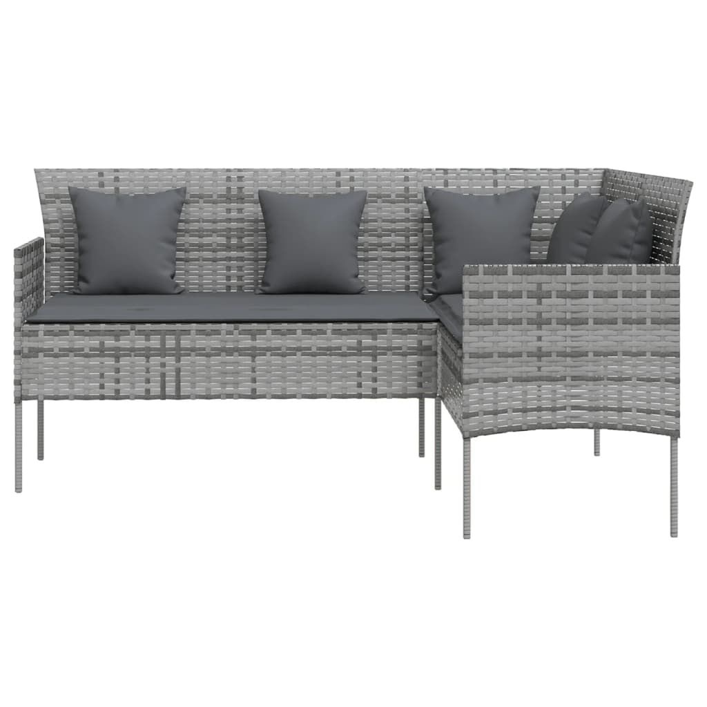 vidaXL L-Vormige Loungebank Grijs - 35% Korting!