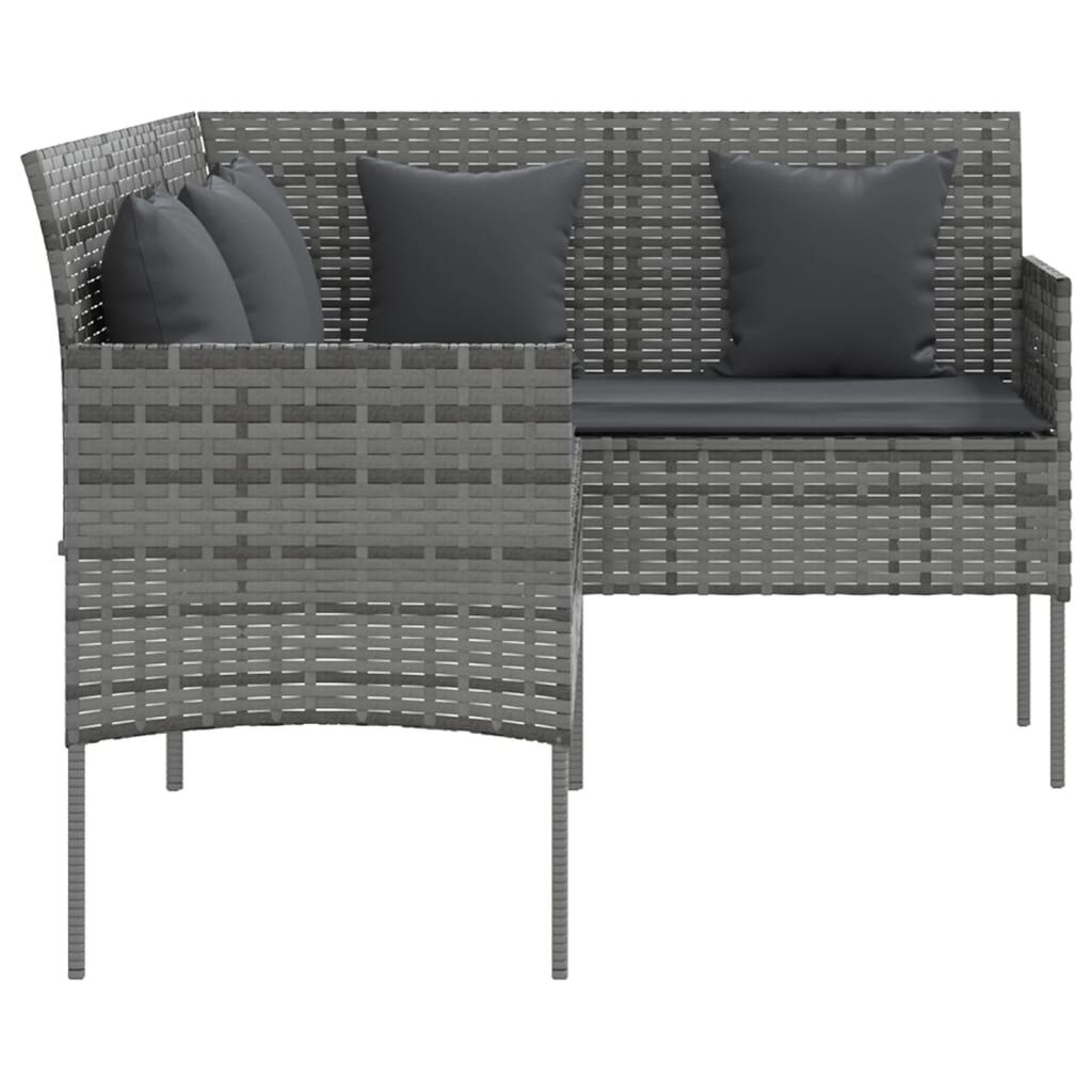 vidaXL L-Vormige Loungebank Grijs - 35% Korting!