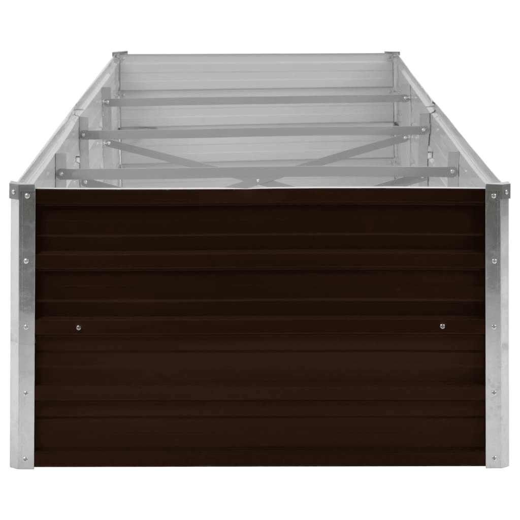 VidaXL Plantenbak Verhoogd 320cm - 45% Korting! Bruin Gegalvaniseerd
