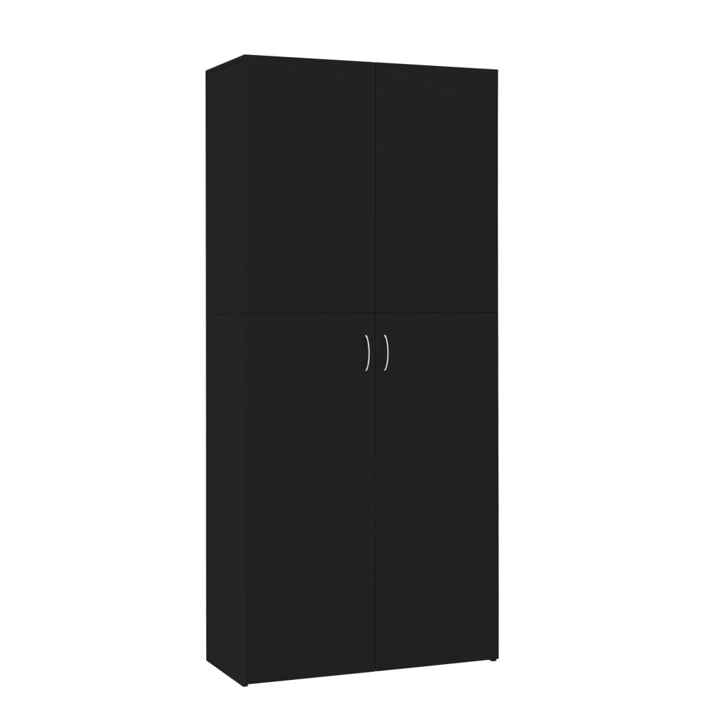 VidaXL Schoenenkast Zwart 80cm - 35% Korting!