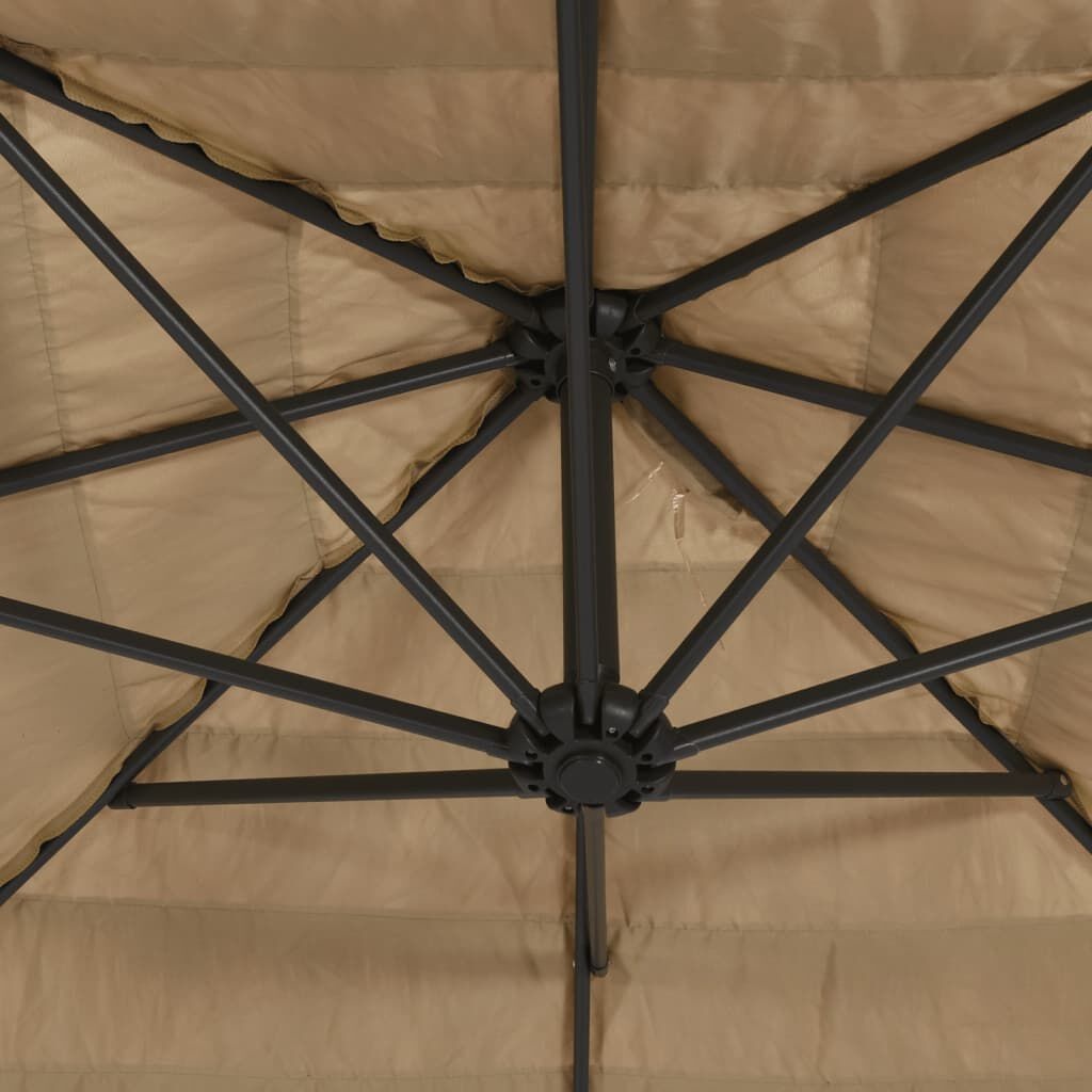 vidaXL Parasol Bruin 269x269cm - 35% Korting!